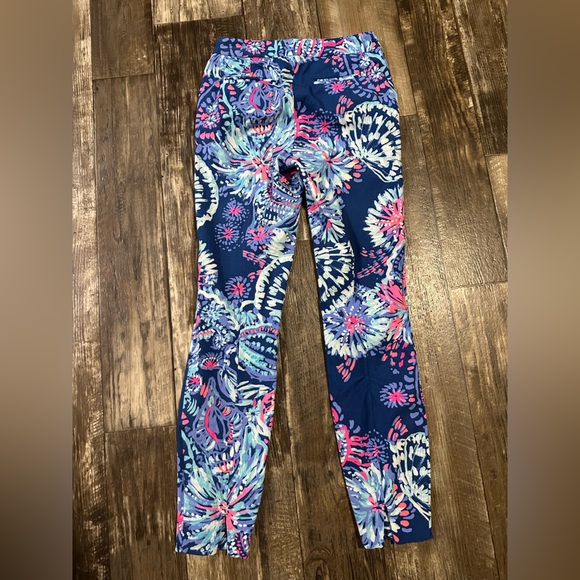 LILLY PULITZER KELIANI STRETCH PANT, DEEP INDIGO, Size 0. - Picture 4 of 4